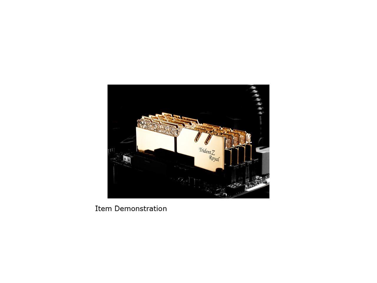 G.SKILL Trident Z Royal Series 32GB (4 x 8GB) 288-Pin DDR4 SDRAM DDR4 4000 (PC4 32000) Desktop Memory Model F4-4000C18Q-32GTRG