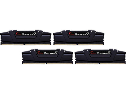 G.SKILL Ripjaws V Series 128GB (4 x 32GB) 288-Pin DDR4 SDRAM DDR4 3200 (PC4 25600) Desktop Memory Model F4-3200C16Q-128GVK
