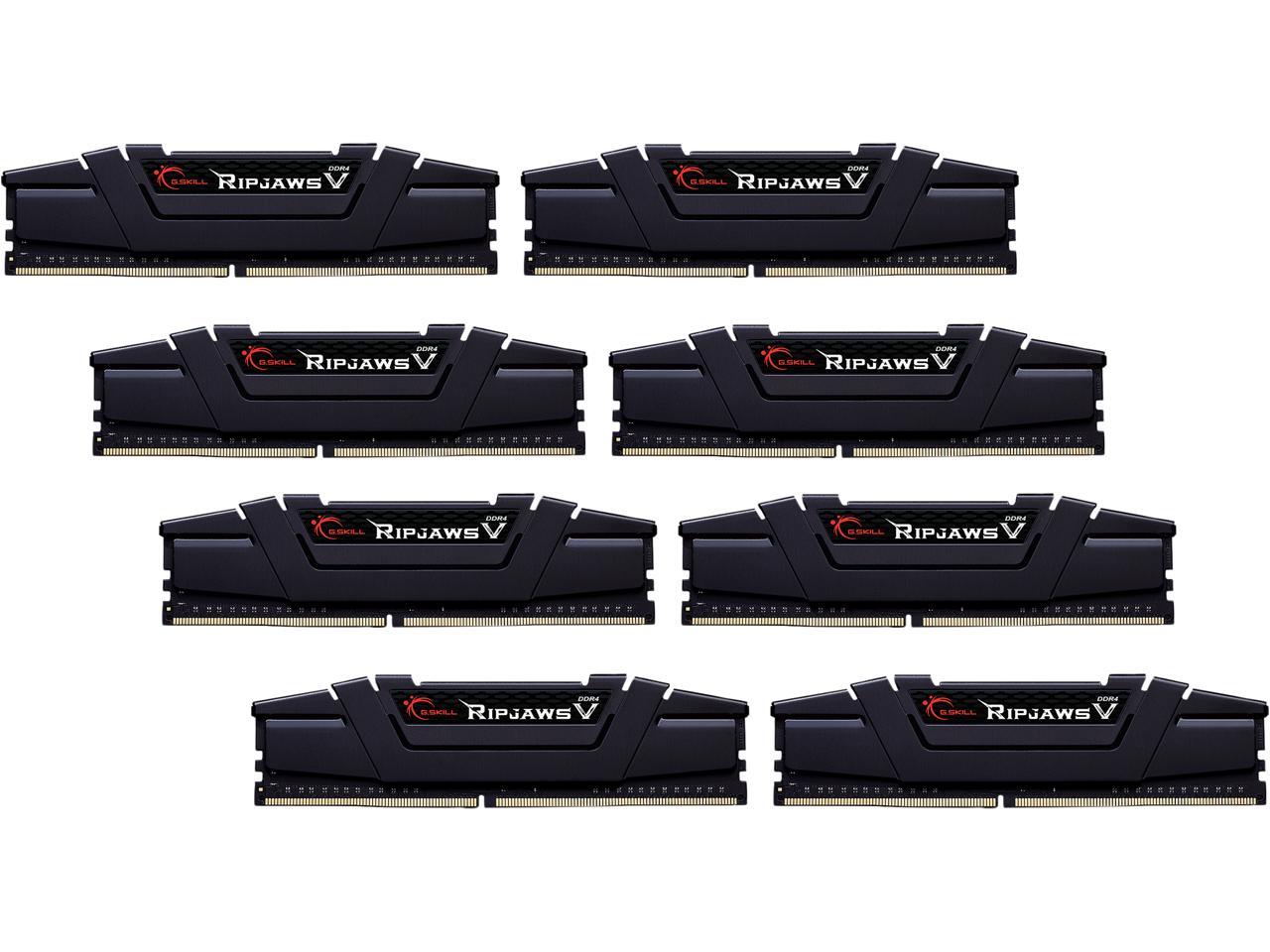 G.SKILL Ripjaws V Series 256GB (8 x 32GB) 288-Pin DDR4 SDRAM DDR4 3200 (PC4 25600) Desktop Memory Model F4-3200C16Q2-256GVK