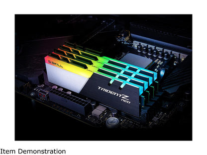 G.SKILL Trident Z Neo Series 64GB (2 x 32GB) 288-Pin DDR4 SDRAM DDR4 3200 (PC4 25600) Intel XMP 2.0 Desktop Memory Model F4-3200C16D-64GTZN