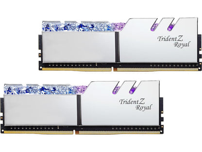 G.SKILL Trident Z Royal Series 64GB (2 x 32GB) 288-Pin DDR4 SDRAM DDR4 3200 (PC4 25600) Desktop Memory Model F4-3200C16D-64GTRS