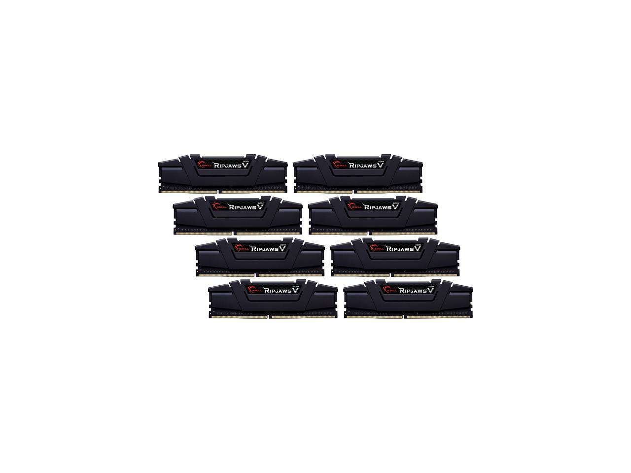 G.SKILL Ripjaws V Series 64GB (8 x 8GB) 288-Pin DDR4 SDRAM DDR4 4000 (PC4 32000) Desktop Memory Model F4-4000C15Q2-64GVK