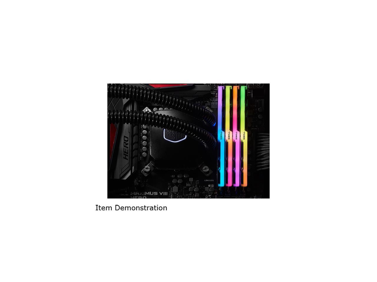 G.SKILL TridentZ RGB Series 32GB (4 x 8GB) 288-Pin DDR4 SDRAM DDR4 4000 (PC4 32000) Desktop Memory Model F4-4000C15Q-32GTZR
