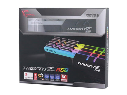 G.SKILL TridentZ RGB Series 32GB (4 x 8GB) 288-Pin DDR4 SDRAM DDR4 4000 (PC4 32000) Desktop Memory Model F4-4000C15Q-32GTZR