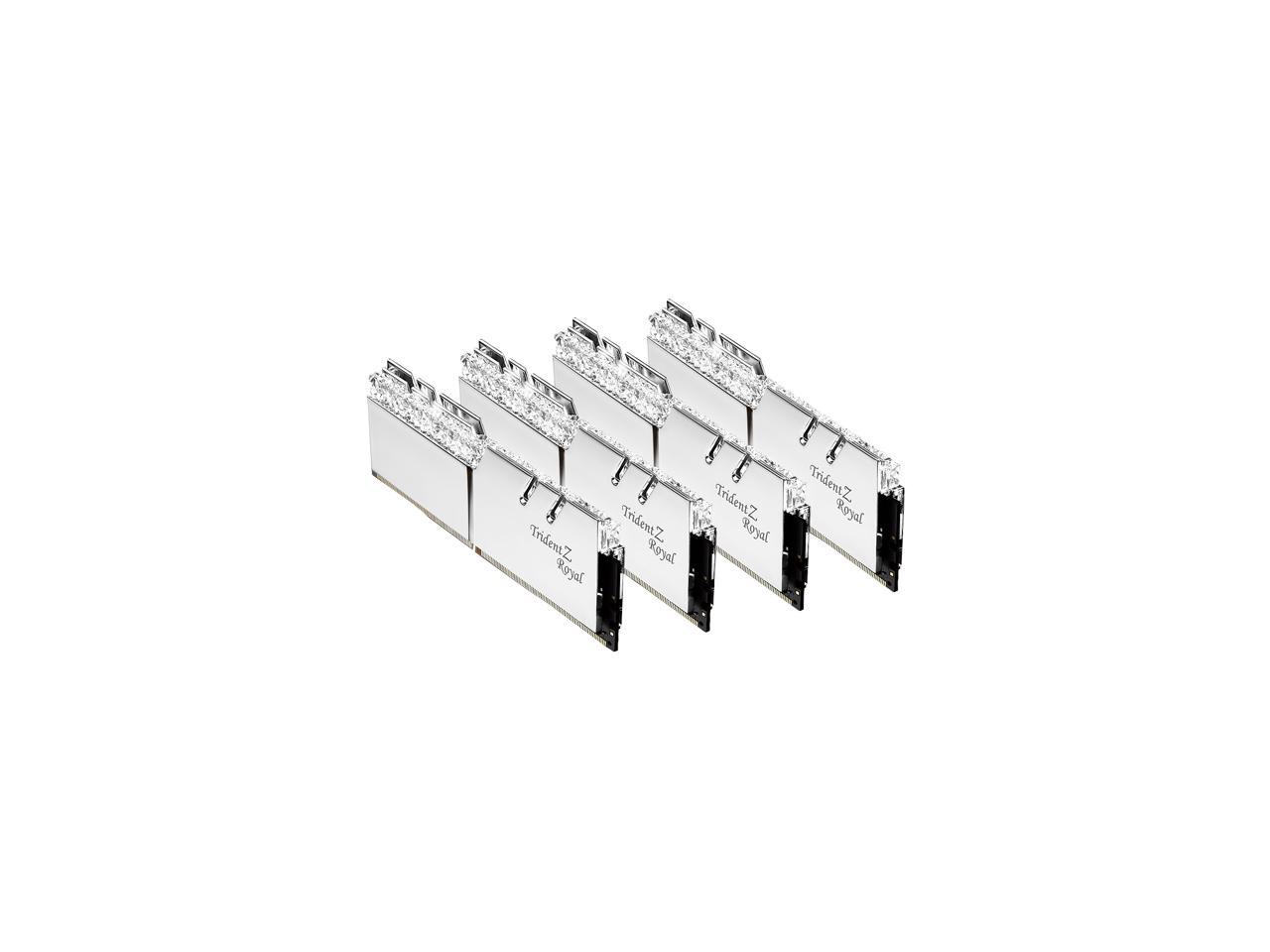 G.SKILL Trident Z Royal Series 32GB (4 x 8GB) 288-Pin DDR4 SDRAM DDR4 4000 (PC4 32000) Desktop Memory Model F4-4000C15Q-32GTRS