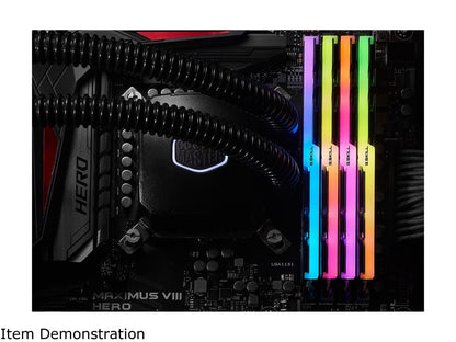 G.SKILL TridentZ RGB Series 128GB (4 x 32GB) 288-Pin DDR4 SDRAM DDR4 2666 (PC4 21300) Intel XMP 2.0 Desktop Memory Model F4-2666C18Q-128GTZR
