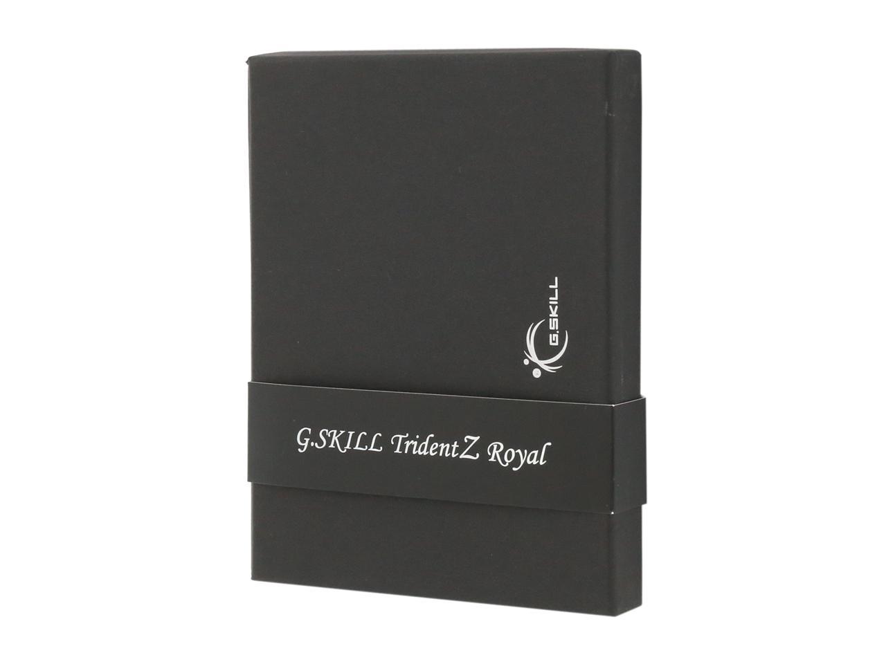 G.SKILL Trident Z Royal Series 64GB (2 x 32GB) DDR4 3600 (PC4 28800) Intel XMP 2.0 Desktop Memory Model F4-3600C18D-64GTRG