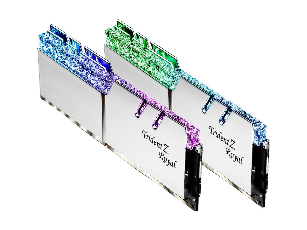 G.SKILL Trident Z Royal Series 64GB (2 x 32GB) 288-Pin DDR4 SDRAM DDR4 3600 (PC4 28800) Intel XMP 2.0 Desktop Memory Model F4-3600C18D-64GTRS