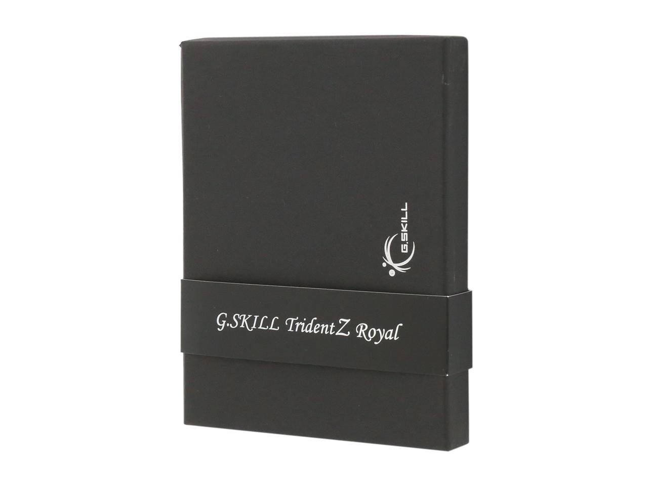 G.SKILL Trident Z Royal Series 64GB (2 x 32GB) 288-Pin DDR4 SDRAM DDR4 3600 (PC4 28800) Intel XMP 2.0 Desktop Memory Model F4-3600C18D-64GTRS