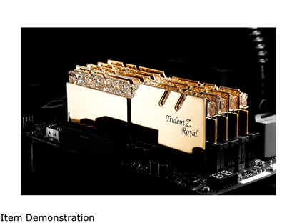 G.SKILL Trident Z Royal Series 128GB (4 x 32GB) 288-Pin DDR4 SDRAM DDR4 3600 (PC4 28800) Intel XMP 2.0 Desktop Memory Model F4-3600C18Q-128GTRG