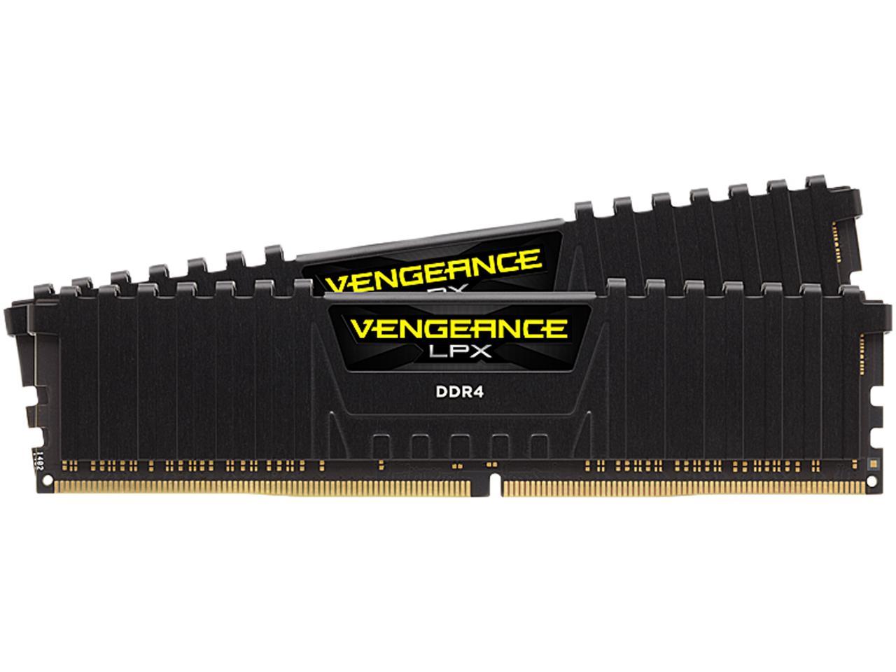 CORSAIR Vengeance LPX 64GB (2 x 32GB) 288-Pin PC RAM DDR4 3000 (PC4 24000) Desktop Memory Model CMK64GX4M2D3000C16  **Open Box **