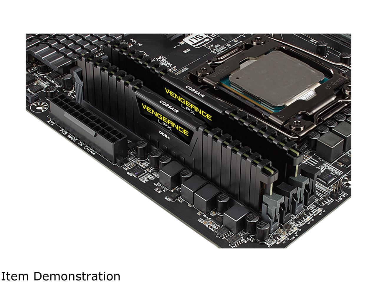 CORSAIR Vengeance LPX 64GB (2 x 32GB) 288-Pin PC RAM DDR4 3000 (PC4 24000) Desktop Memory Model CMK64GX4M2D3000C16  **Open Box **