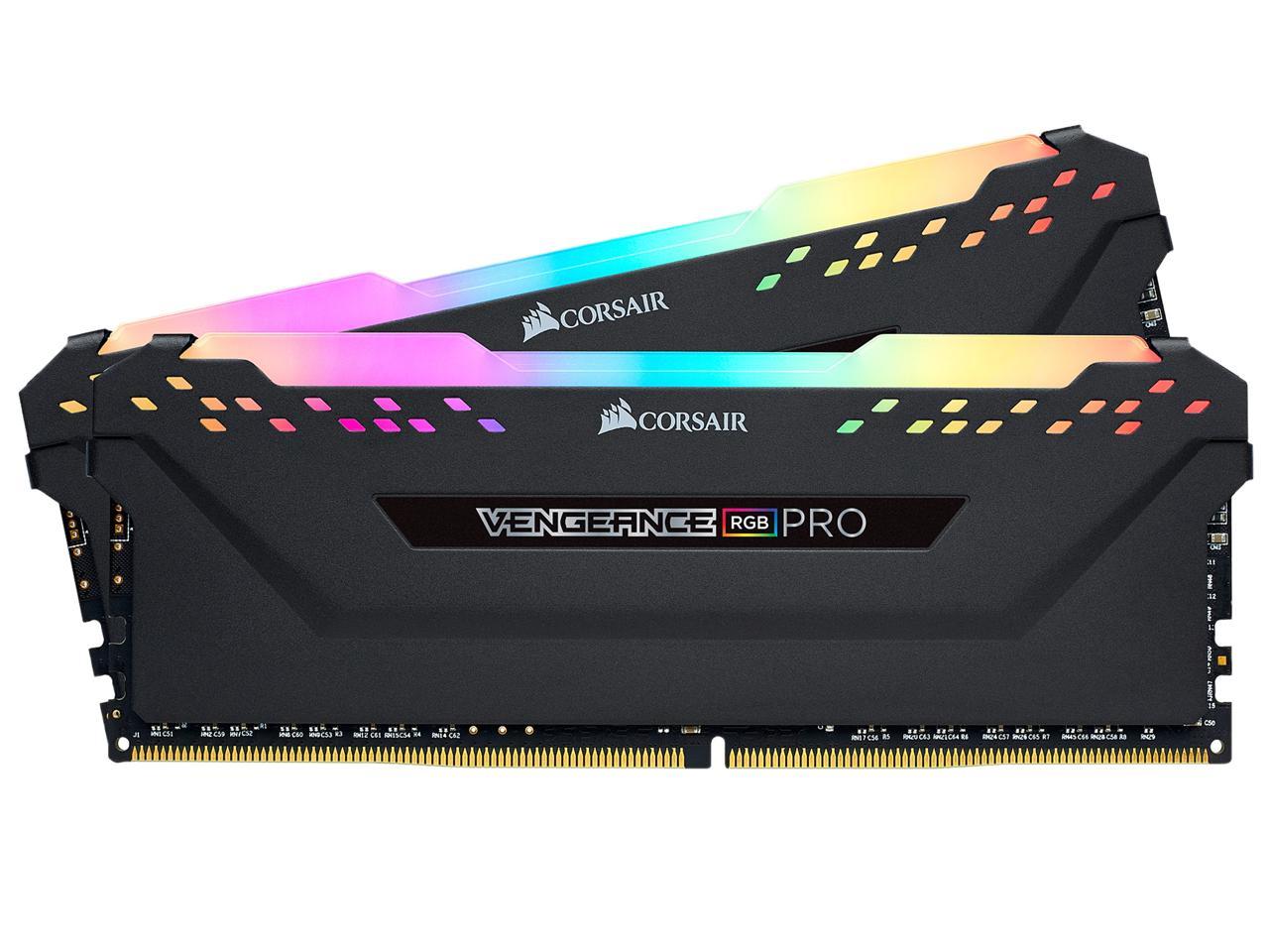 CORSAIR Vengeance RGB Pro 64GB (2 x 32GB) 288-Pin PC RAM DDR4 3600 (PC4 28800) Desktop Memory Model CMW64GX4M2D3600C18 **Open Box **