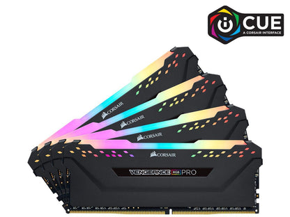 CORSAIR Vengeance RGB Pro 64GB (4 x 16GB) 288-Pin PC RAM DDR4 3600 (PC4 28800) Desktop Memory Model CMW64GX4M4D3600C18 **Open Box **