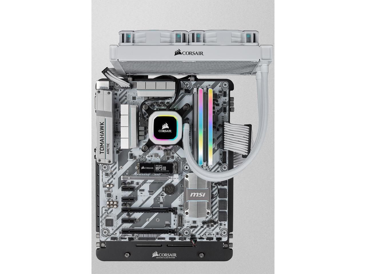 CORSAIR Vengeance RGB Pro SL 16GB (2 x 8GB) 288-Pin PC RAM DDR4 3200 (PC4 25600) Desktop Memory Model CMH16GX4M2E3200C16W **Open Box **