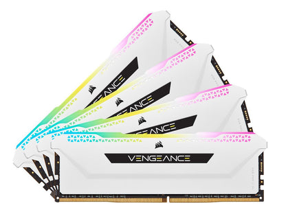 CORSAIR Vengeance RGB Pro SL 64GB (4 x 16GB) 288-Pin PC RAM DDR4 3600 (PC4 28800) Desktop Memory Model CMH64GX4M4D3600C18W  **Open Box **