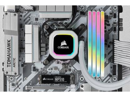 CORSAIR Vengeance RGB Pro SL 64GB (4 x 16GB) 288-Pin PC RAM DDR4 3600 (PC4 28800) Desktop Memory Model CMH64GX4M4D3600C18W  **Open Box **
