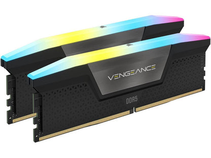 CORSAIR Vengeance RGB 32GB (2 x 16GB) 288-Pin PC RAM DDR5 6000 (PC5 48000) Desktop Memory Model CMH32GX5M2D6000C36 **Open Box **