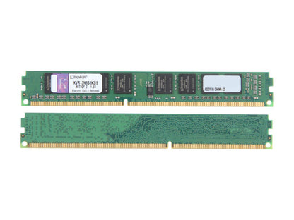 Kingston 8GB (2 x 4GB) 240-Pin DDR3 SDRAM DDR3 1333 Desktop Memory Model KVR13N9S8K2/8