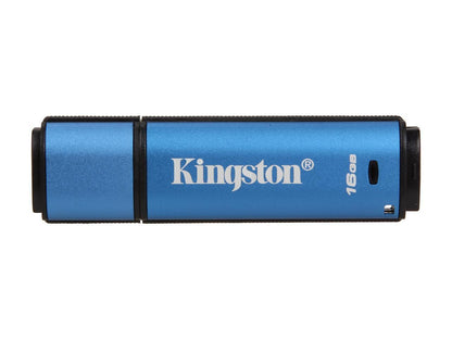 Kingston 16GB Data Traveler AES Encrypted Vault Privacy 256Bit USB 3.0 Flash Drive (DTVP30/16GB)