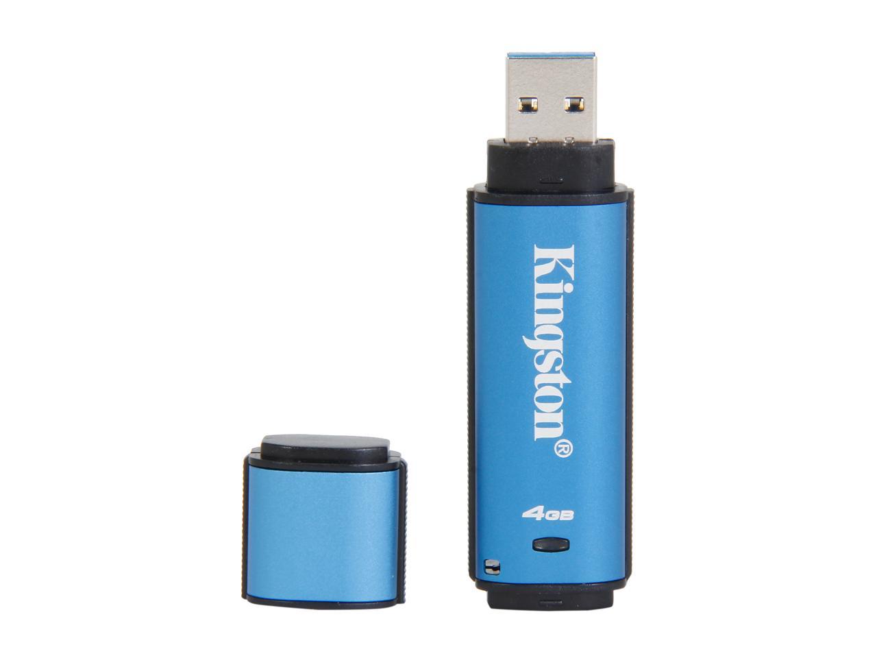 Kingston 4GB Data Traveler AES Encrypted Vault Privacy 256Bit USB 3.0 Flash Drive (DTVP30/4GB)