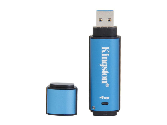 Kingston 4GB Data Traveler AES Encrypted Vault Privacy 256Bit USB 3.0 Flash Drive (DTVP30/4GB)