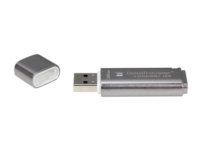 Kingston 32GB Data Traveler Locker + G3, USB 3.0 Flash Drive with Personal Data Security & Automatic Cloud Backup (DTLPG3/32GB)