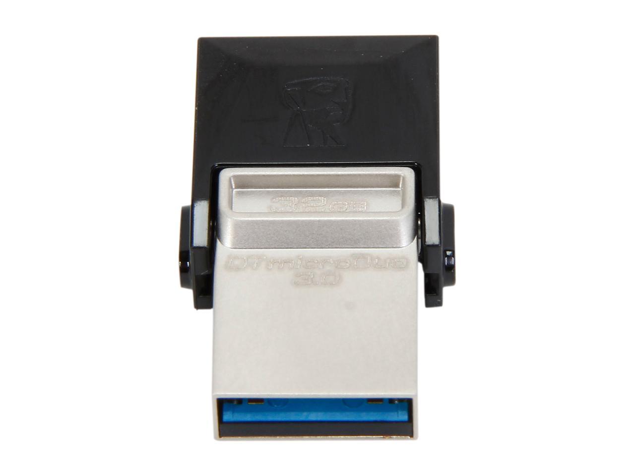Kingston 32GB Data Traveler Micro Duo OTG USB 3.0 Flash Drive (DTDUO3/32GB)