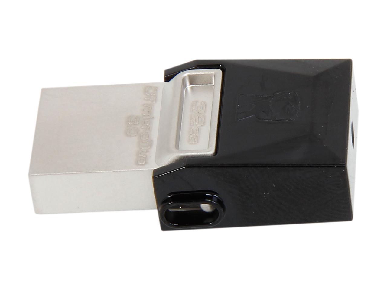 Kingston 32GB Data Traveler Micro Duo OTG USB 3.0 Flash Drive (DTDUO3/32GB)