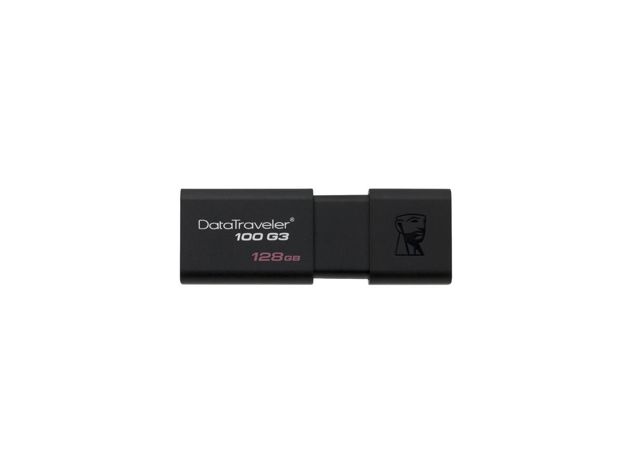 Kingston 128GB DataTraveler 100 G3 USB 3.0 Flash Drive (DT100G3/128GB)
