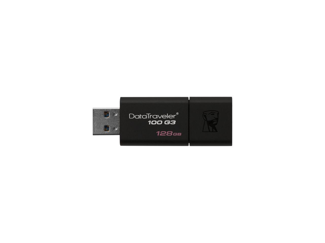 Kingston 128GB DataTraveler 100 G3 USB 3.0 Flash Drive (DT100G3/128GB)