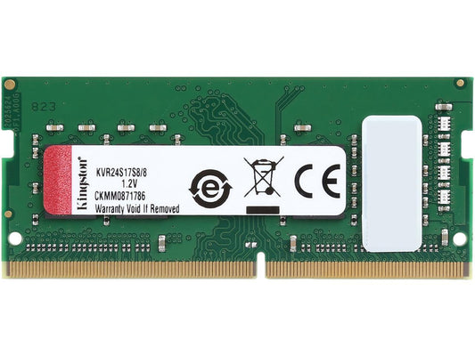Kingston ValueRAM 8GB 2400MHz DDR4 Non-ECC CL17 SODIMM 1Rx8 (Notebook Memory) KVR24S17S8/8