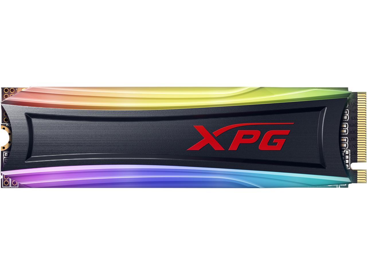 XPG SPECTRIX S40G RGB M.2 2280 512GB PCI-Express 3.0 x4 3D TLC Internal Solid State Drive (SSD) AS40G-512GT-C