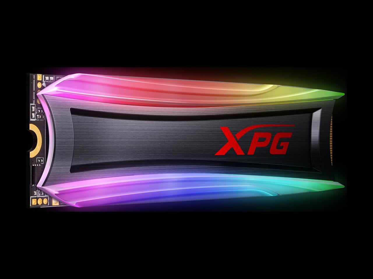XPG SPECTRIX S40G RGB M.2 2280 512GB PCI-Express 3.0 x4 3D TLC Internal Solid State Drive (SSD) AS40G-512GT-C