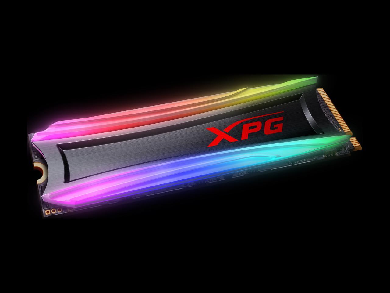 XPG SPECTRIX S40G RGB M.2 2280 512GB PCI-Express 3.0 x4 3D TLC Internal Solid State Drive (SSD) AS40G-512GT-C