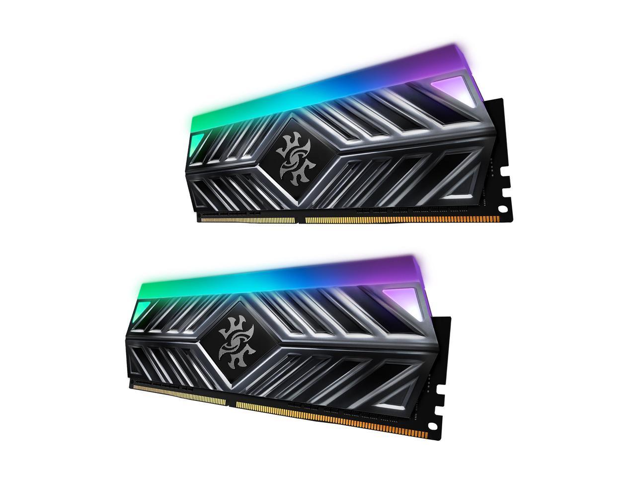 XPG SPECTRIX D41 TUF Gaming Limited Edition RGB 3200MHz 16GB (2x8GB) 288-Pin DDR4 PC4-25600 Desktop U-DIMM Memory Retail Kit Black AX4U320038G16A-DB41