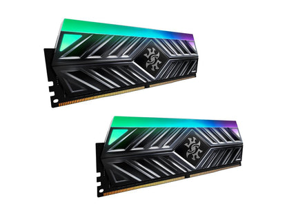 XPG SPECTRIX D41 TUF Gaming Limited Edition RGB 3200MHz 16GB (2x8GB) 288-Pin DDR4 PC4-25600 Desktop U-DIMM Memory Retail Kit Black AX4U320038G16A-DB41