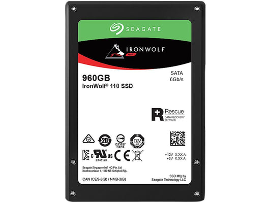 Seagate IronWolf 110 2.5" 960GB SATA III 3D TLC Internal Solid State Drive (SSD) ZA960NM10011