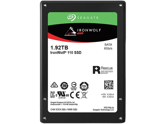 Seagate IronWolf 110 2.5" 1.92TB SATA III 3D TLC Internal Solid State Drive (SSD) ZA1920NM10011