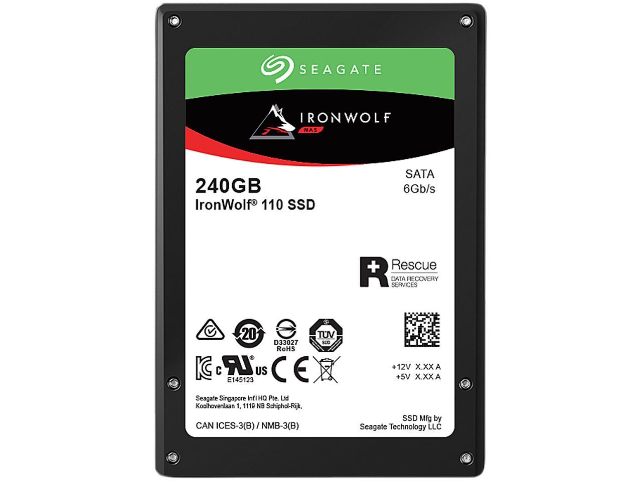 Seagate IronWolf 110 2.5" 240GB SATA III 3D TLC Internal Solid State Drive (SSD) ZA240NM10011