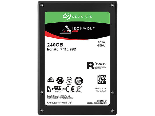 Seagate IronWolf 110 2.5" 240GB SATA III 3D TLC Internal Solid State Drive (SSD) ZA240NM10011