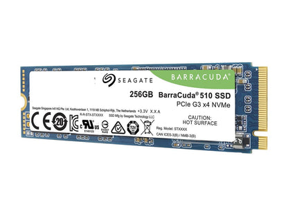 Seagate BarraCuda 510 M.2 2280 256GB PCIe G3 x4, NVMe 1.3 3D TLC Internal Solid State Drive (SSD) ZP256CM30041