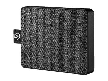 Seagate One Touch SSD 500GB USB 3.0 External / Portable Solid State Drive for PC Laptop and Mac - Black (STJE500400)