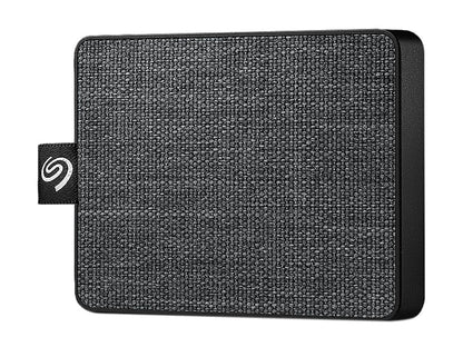Seagate One Touch SSD 500GB USB 3.0 External / Portable Solid State Drive for PC Laptop and Mac - Black (STJE500400)