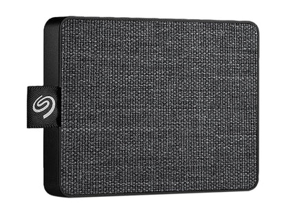 Seagate One Touch SSD 500GB USB 3.0 External / Portable Solid State Drive for PC Laptop and Mac - Black (STJE500400)