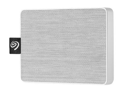 Seagate One Touch SSD 1TB USB 3.0 External / Portable Solid State Drive for PC Laptop and Mac - White (STJE1000402)