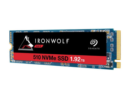 Seagate IronWolf 510 1.92TB NAS SSD Internal Solid State Drive - M.2 PCIe for Multibay RAID System Network Attached Storage, 2 Year Data Recovery (ZP1920NM30011)