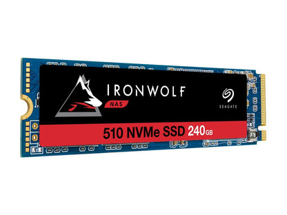 Seagate IronWolf 510 240GB NAS SSD Internal Solid State Drive - M.2 PCIe for Multibay RAID System Network Attached Storage, 2 Year Data Recovery (ZP240NM30011)