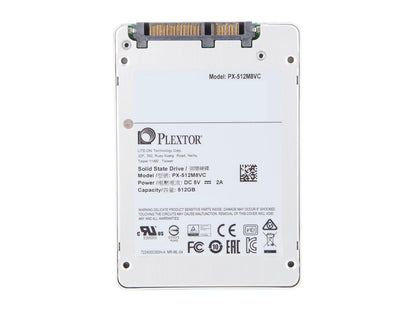Plextor M8VC 2.5" 512GB SATA III 3D TLC Internal Solid State Drive (SSD) PX-512M8VC