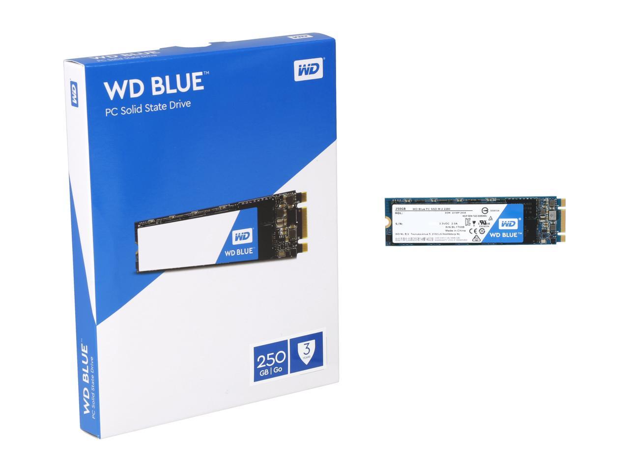 WD Blue M.2 250GB Internal SSD Solid State Drive - SATA 6Gb/s - WDS250G1B0B